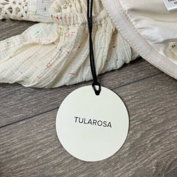 Tularosa Revolve Amelia Top Crop Off The Shoulder Blouse Boho chic Size Small - Picture 12 of 16